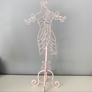 Pink Mannequin Jewelry Stand